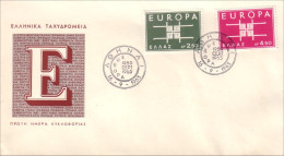 Grece 1963 Europa FDC Cover ( A91 486) - Storia Postale