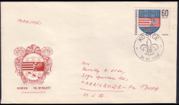 Czechoslovakia Coat Of Arms Kosice FDC Cover ( A91 20) - Buste