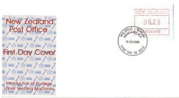 N-Z Frama Introduction Of Postage Label Vending Machines FDC Cover ( A90 413) - Vignette [ATM]