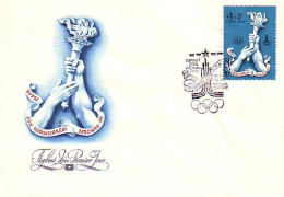 Russie 4k+2k Flambeau Olympique Flame FDC Cover ( A90 343) - FDC