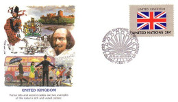 United Kingdom Flag Drapeau FDC Cover ( A90 168) - Buste