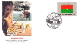 Burkina Faso Flag Drapeau FDC Cover ( A90 140) - Buste