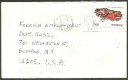 Australia Ahrens-Fox Fire Engine 1983 Cover From Mayfield NSW To Buffalo N.Y. USA ( A92 13) - Covers & Documents