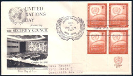 United Nations ( NY) Conseil Securite 1957 FDC Cover ( A91 562) - Other & Unclassified