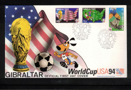 Gibraltar 1994 World Football Cup USA  FDC - 1994 – Estados Unidos