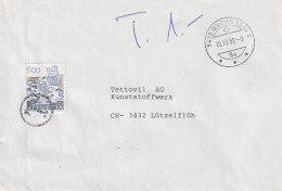 Taxierter Brief  Buchs SG - Lützelflüh        1988 - Lettres & Documents