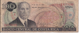 BILLETE DE COSTA RICA DE 100 COLONES AÑO 1978 (BANKNOTE) - Costa Rica