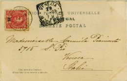 PORTUGAL 25 Reis Collares-Venezia 1903 Postcard Mosteiro Da Batalha - Storia Postale