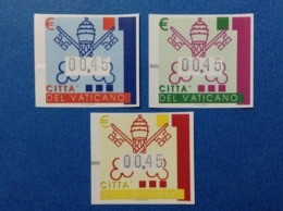 2004 VATICANO FRANCOBOLLI NUOVI STAMPS NEW MNH** SERVIZI AUTOMATICI EMBLEMA 3 VALORI - Unused Stamps