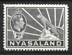 NYASALAND.....KING GEROGE VI..(1936-52..).." 1938.."......2d.......SG133....GREY.......MNH. - Nyassaland (1907-1953)