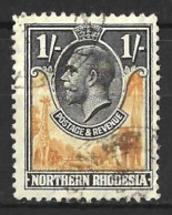 NORTHERN  RHODESIA....KING GEORGE V..(1910-36..)....1/-.....SG10......CDS......VFU. - Rhodésie Du Nord (...-1963)