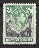 NORTHERN  RHODESIA....KING GEORGE VI..(1936-52..)......2/6.....SG41....CDS......VFU..... - Rhodésie Du Nord (...-1963)