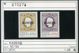 Portugal 1980 - Madeira 1980 - Michel  62-63 - ** Mnh Neuf Postfris - - Madeira