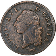 France, Louis XVI, Sol, 1782, Orléans, Cuivre, TB+, Gadoury:350 - 1774-1791 Louis XVI