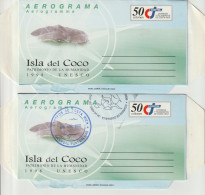 COSTA RICA - Postal Stationary 2 Items - Island - Isla - Stingray - Mantaraya - #558 - Costa Rica