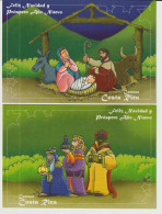 COSTA RICA - Postal Stationary 2 Cards - Christmas 2007 - #561 - Costa Rica