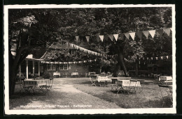 AK Kappeln / Schlei, Gasthaus Waldwirtschaft Hüholz, Kaffeegarten  - Kappeln / Schlei