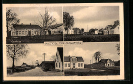 AK Wittkiel / Kappeln, Gasthaus Onkel Hannes, Ortspartie, Strassenpartie  - Kappeln / Schlei