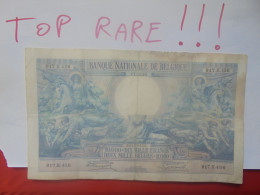 +++TOP RARE+++BELGIQUE 10.000 FRANCS 1929 (LA DATE LA PLUS RARE !) COTE:500-1000-2500 EURO. Circuler(Bord !!!) (B.18/34) - 10000 Franchi-2000 Belgas