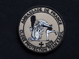 ECUSSON AMBASSADE DE FRANCE – CLOSE PROTECTION TEAM KABUL - 2015 - Ecussons Tissu