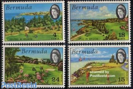 Bermuda 1971 Golf 4v, Mint NH, Sport - Transport - Golf - Sailing - Sport (other And Mixed) - Ships And Boats - Golf