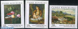 Czech Republic 2006 Paintings 3v, Mint NH, Nature - Fruit - Art - Paintings - Andere & Zonder Classificatie