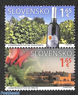 Slovakia 2020 Viniculture 2v [:], Joint Issue Malta, Mint NH, Nature - Various - Wine & Winery - Joint Issues - Unused Stamps