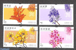 Hong Kong 2023 Seasonal Trees 4v, Mint NH, Nature - Trees & Forests - Unused Stamps