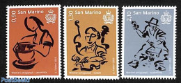 San Marino 2023 Crafts 3v, Mint NH, Art - Handicrafts - Neufs