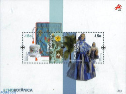 Portugal 2023 Etno Botanica S/s, Mint NH, Nature - Various - Flowers & Plants - Costumes - Neufs