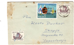 Poland Letter Via Yugoslavia 1965,sailing - Lettres & Documents