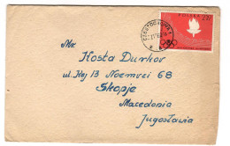 Poland Letter Via Yugoslavia ,stamps: Olympic Games - Lettres & Documents