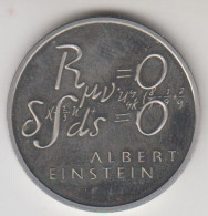 Moneta Proof 5 Franchi Federazione Elvetica . 100° Anniversario Nascita Di Albert Einstein Anno 1979 Astuccio Rosso - Conmemorativos