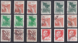 ⁕ Yugoslavia 1958 - 1969 ⁕ Industry And Architecture & Tito, Rollen Stamps ⁕ 18v Used - Usati