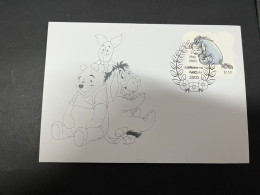 13-6-2024 (49 A) Australia Post - Winnie The Pooh Special Cover (stamp Release On 21 May 2024) Donkey - Storia Postale