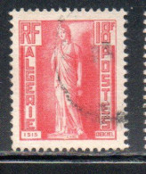 ALGERIA ALGERIE 1952 ISIS STATUE CHERCHELL 18fr USED USATO OBLITERE' - Oblitérés