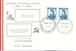 Österreich, Sonderstpl, Treffen Kennedy-Chrustschow  4.6.1961 U. Begegnung Breschnew-Carter 15.6.1979 (8133L) - Covers & Documents