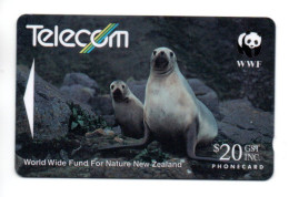 Lion De Mer  Télécarte Nouvelle Zélande WWF Phonecard ( T 121) - Neuseeland