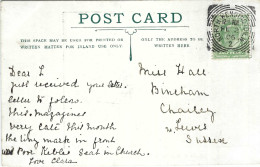 GRANDE BRETAGNE Ca.1906: CP Ill. De North Kensington à Chailey (Sussex) - Storia Postale