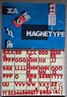 Magnetype HAMA 123  Tableau Et Lettre Magnétique Pour, à L'origine, Concevoir Des Titres De Film - Materiaal & Toebehoren