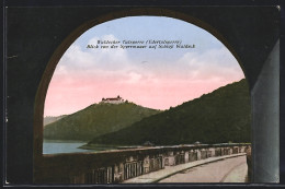 AK Hemfurt Bei Bad Wildungen, Waldecker Taksperre, Blick Von Der Sperrmauer Auf Das Schloss Waldeck  - Waldeck