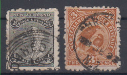 New Zealand Queen Victoria 1/2 Penny,3 Pence Mi#62D,118C 1891/95,1907 USED - Usados