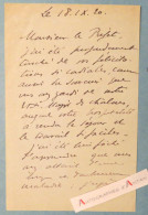● L.A.S 1920 Général WEYGAND - Etat Major De Chalons (?) - Lettre Autographe - Né à Bruxelles En 1867 - Académicien - Político Y Militar