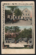 AK Bannewitz, Gasthaus Eutschützer Mühle, Obergarten  - Bannewitz
