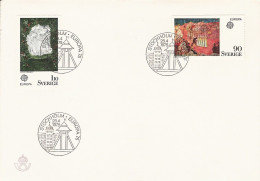 SUEDE SWEDEN SVERIGE FDC AUSGABETAG ILK GUN ZARFI EUROPA CEPT 1975 ERSTTAG 1 ER JOUR STOCKHOLM - 1975