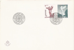 SUEDE SWEDEN SVERIGE FDC AUSGABETAG ILK GUN ZARFI EUROPA CEPT 1974 ERSTTAG 1 ER JOUR STOCKHOLM SCULPTURE ART KUNST - 1975