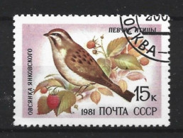 Russia CCCP 1981 Bird Y.T. 4840 (0) - Usati