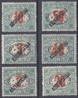 Hongrie Debrecen 1919 Taxe N° 11-16 *  Köztársaság (J15) - Debreczen