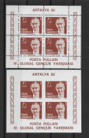 Türkei 1982 Atatürk Block 22 A+B Postfrisch - Nuovi