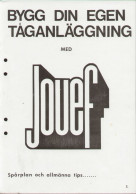 Catalogue JOUEF 1979 BYGG DIN EGEN TÅGANLÄGGNING-Instructions En Suédois - Non Classés